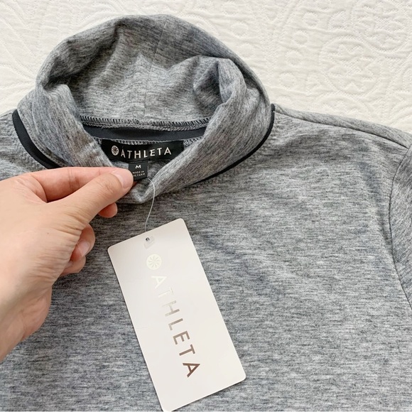 Athleta Industry‎ Turtleneck Dress, Charcoal Heather - Picture 4 of 5